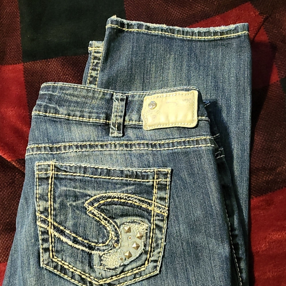Women's silver capri